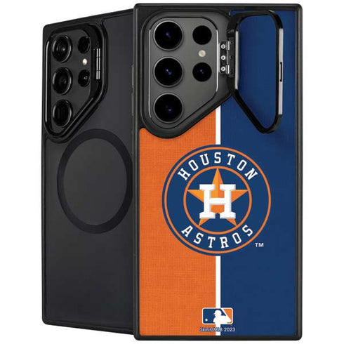 MLB Houston Astros Split Galaxy S25 Ultra Kickstand Case